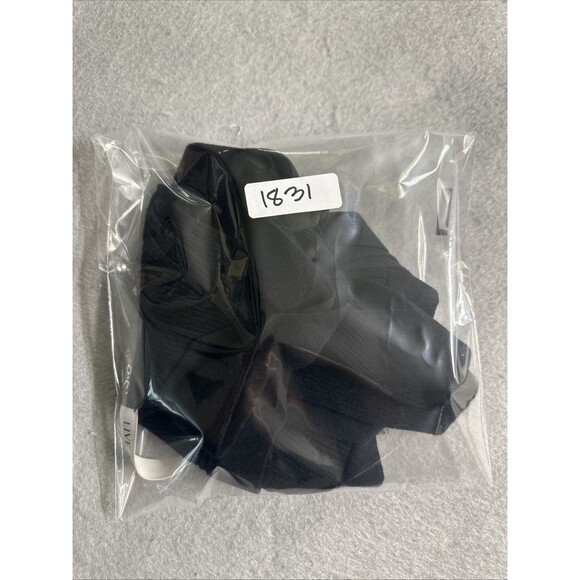 Live The Process Crop Top Women Small Theda Black Ribbed Knit Tie Detail Stretch - Picture 11 of 12